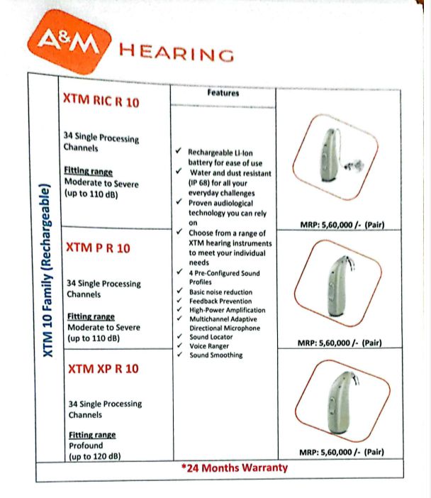 A&M Hearing Aid XTM 10