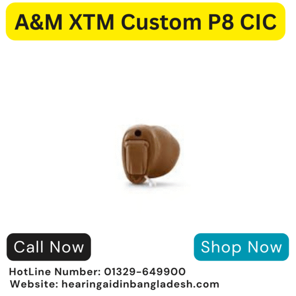 A&M XTM Custom P8 CIC 16-Channel Hearing Aid