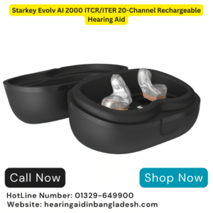 Starkey Evolv AI 2000 ITCR/ ITER 20-Channel Rechargeable Hearing Aid