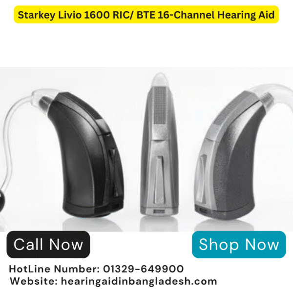 Starkey Livio 1600 RIC/ BTE 16-Channel Hearing Aid