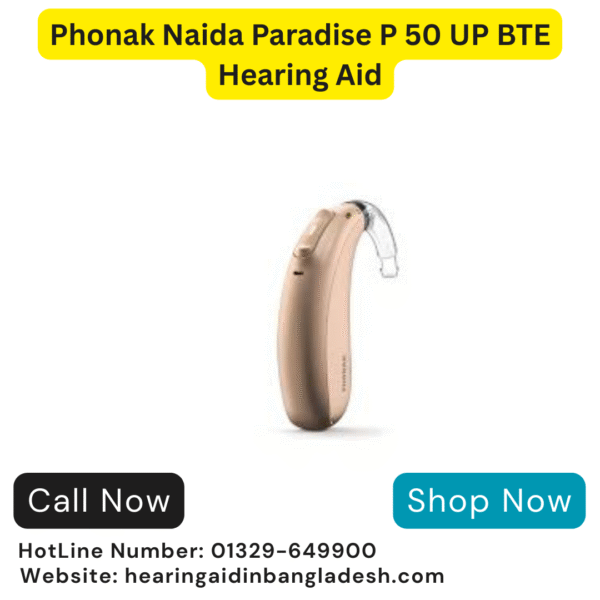 Phonak Naida Paradise P 50 UP BTE 16-Programmable Hearing Aid