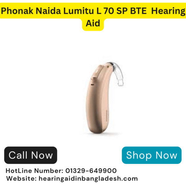 Phonak Naida Lumitu L 70 SP BTE 20-Programmable Hearing Aid