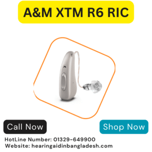 A&M XTM R6 RIC 12-Channel Rechargeable Hearing Aid(Pair)