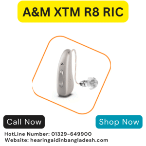 A&M XTM R8 RIC 16-Channel Rechargeable Hearing Aid(Pair)