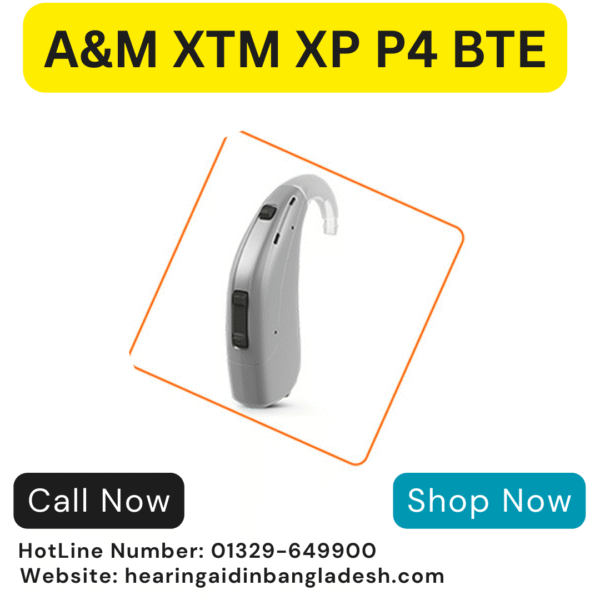 A&M XTM XP P4 BTE 8-Channel Hearing Aid